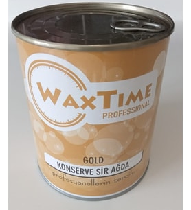 WAXTIME Professional Konserve Sir Ağda GOLD 800 ml.