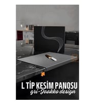 Transformacion Köşeli Kesim Panosu GRİ Kesim Tahtası Jaakko Design 720995
