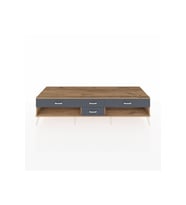 Kronos TV Ünitesi 4 Çekmeceli  220x59x51 Çam-Çam/Antrasit