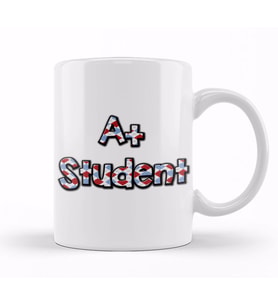A Plus Student Cute A+ Student Awesome Honor Roll Student School Kupa Bardak Porselen