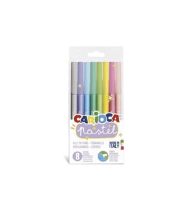 Carioca Pastel Süper Yıkanabilir 8’li Keçeli Boya Kalemi 43032