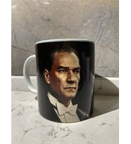 Tanem Atatürk "eserin Üzerindeki Imzası Olmayan Yegane Sanatkar Öğretmendir." Baskılı Özel Tasarım Kupa