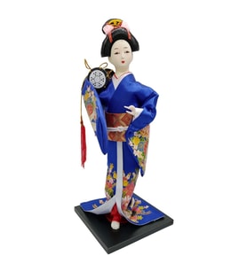 Japon Kimonolu Geyşa Bebek Biblo 30 cm No.20