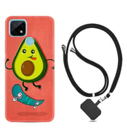 Realme C11 C21 C21Y C25Y C11 2021 Kılıf Boyun Askılı Silikon Avokado Skate 1741