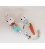 Havuçlu  Yenidoğan Set Amigurumi Organik Oyuncak