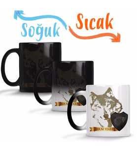 House Stark Sihirli Kupa Bardak Porselen