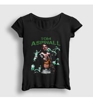 Presmono Kadın Siyah Tom Aspinall Ufc Mma Dövüş Sanatları T-Shirt 504462tt