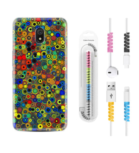 Xiaomi Redmi 8A 8 Pro 9C 9T 10C 11T Pro Kılıf Kablo Koruma Spiral Silikon Nazar Boncukları 1746