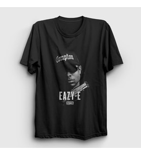 Presmono Unisex Siyah Straight Outta Compton Easy E T-Shirt 555967tt