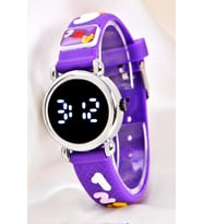 Şık 3d Silikon Kordon Figürlü Led Ekran Küçük Çocuk Kol Saat (04-09 Yaş) ST-3041