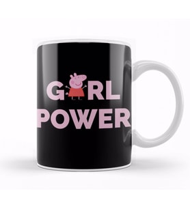 Peppa Pig Girl Power Kupa Bardak Porselen