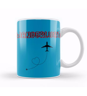 Funny Travel Gift Design Lover Trippin Wanderlust Journey Adventurer Vacation Kupa Bardak Porselen