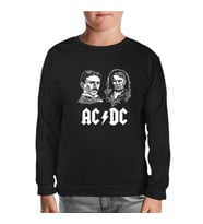 AC Tesla vs. DC Edison Siyah Çocuk Sweatshirt