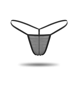 Transparan Tül String Tanga