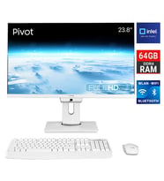 Turbox TAxPro63 i7 13700 64GB DDR4 1TB M.2 NVMe 23.8 inç FHD Pivot BTH Webcam WiFi All in One PC