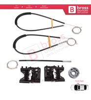 Land Rover Rang.e Rover Sport MK2 L494 2013-2022 LR077817 İçin Ön Sağ Kapı Cam Kriko Tamir Seti