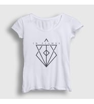 Presmono Kadın Beyaz Fire In Flames T-Shirt 83838tt (Beyaz)