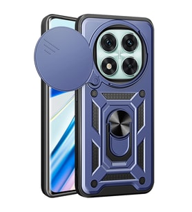 Xiaomi Redmi Note 14 Pro 4g Kılıf Pars Lens Yüzüklü Silikon - Lacivert