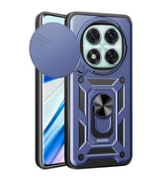 Xiaomi Redmi Note 14 Pro 4g Kılıf Pars Lens Yüzüklü Silikon - Lacivert