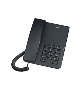 Şık Siyah Analog Masa Üstü Kablolu Telefon, Kullanışlı ve Dayanıklı