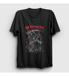 Presmono Unisex Siyah Fest Mayhem T-Shirt 64458tt