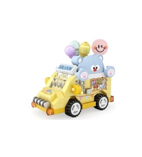 Mey İthalat® LZ-8639 BALON ARABASI 160 PARÇA BLOCK OYUNCAK-MİNİ POŞET