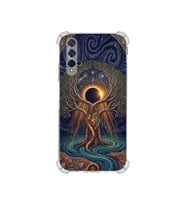 PrintiFy Huawei Honor20 ile Uyumlu Simya Serisi Kozmik Denge Tasarımlı Uv Baskılı Köşe Korumalı Antişok Kılıf