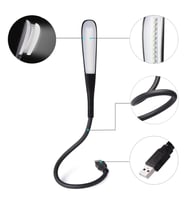 PowerMaster PM-24561 14 Ledli Siyah Esnek Usb Led Lamba