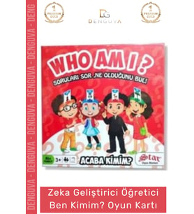 #KutuOyunu Tahmin Etme Eğitici Aile Zeka Oyunu Dikkat Geliştirici Who Am I Acaba Kimim ? Mini Kart