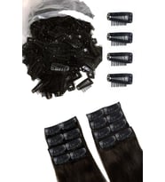 Prodiva Peruk, Çıtçıt, Postiş, Yarımay, Kahkül Klipsleri 65 Adet / 100 Gr Siyah Paket