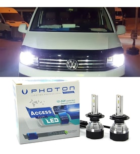 Vw Transporter T7 Led Xenon Uzun + Kısa Far Ampulü H4 Access Yeni Seri Beyaz