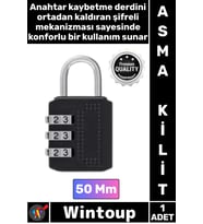 #Kilit Çelik Gövde Güvenli Metal Su Geçirmez Uzun Ömürlü Dayanıklı Kaliteli Şifreli Asma Kilit 50 Mm