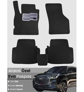 CHERY TİGGO 8 PRO MAX (2024-2025) Uyumlu EVA Paspas Tam Set–Araca Özel,Su Geçirmez,Kolay Montaj