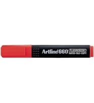 ARTLINE EK- 660 KESİK UÇ 1.0-4.0mm  HIGHLIGHTER FOSFORLU KALEM FLORESAN RED