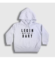 Presmono Unisex Çocuk Beyaz Legendary How I Met Your Mother Kapüşonlu Sweatshirt 195041tt (Beyaz)