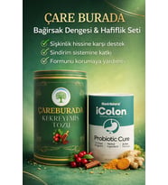 ÇareBurada Bağırsak Dengesi & Hafiflik Seti Kekreyemiş Tozu 8 g x 20 stick + iColon Probiyotik 240 G