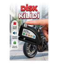 Alarm Sensörlü Disk Kilidi 110 dB Motosiklet Scooter Bisiklet Güvenlik Kilidi
