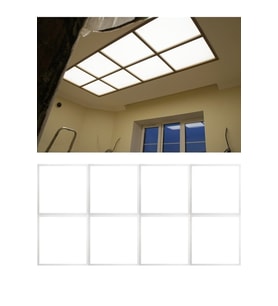 8 Adet,yeni Tavan Aydınlatma, 8 Li Led Panel,t24 Asma Tavanlar Için Gurup Led Aydınlatma Panel,60x60