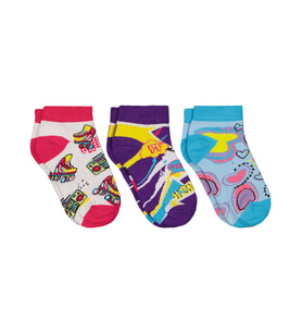 Civil Socks Selfie 3'lü 2-12 Yaş Kız Patik Çorap - Standart