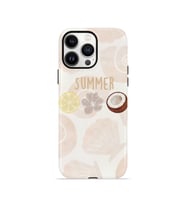 iPhone 13 Pro Max Vorian Çift Katmanlı Kılıf Coconut Summer Notes