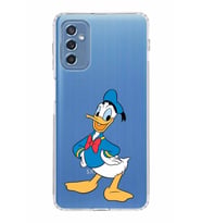 Samsung Galaxy M52  Kamera Korumalı Kapak Donald Duck Tasarımlı  Şeffaf  Kılıf