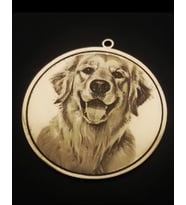 Köpek Tasması Köpek İsimliği (Altın / Dore)