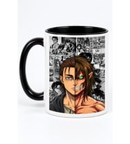 Attack On Titan Eren Yeager Porselen Anime Hediye Kupa Bardak