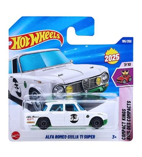 Hot Wheels - Alfa Romeo Giulia Ti Super - Beyaz (1/64) 2025 Case