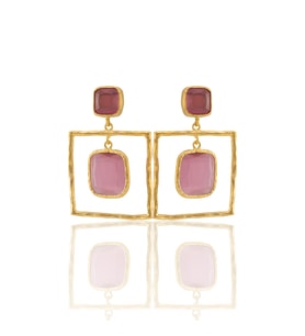 Kadir Jewellery 22 Ayar Altın Kaplama Kadın Sallantılı Küpe -El İşçiliği Ve Hipoalerjenik Küpe