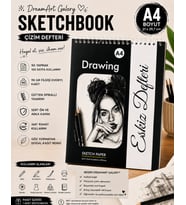 DreamArt Galery A4 Sketchbook Eskiz Defteri Çizim Defteri