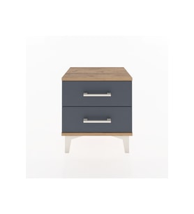 Arges Komodin 2 Çekmeceli 44x30x48 Çam-Antrasit