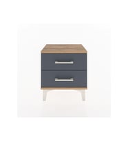 Arges Komodin 2 Çekmeceli 44x30x48 Çam-Antrasit