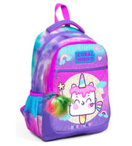 Coral High Üç Gözlü Kız Çocuk İlk ve Orta Okul Çantası - Pembe Unicorn Dondurma