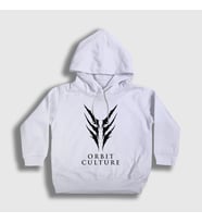 Presmono Unisex Çocuk Beyaz Logo Orbit Culture Kapüşonlu Sweatshirt 454198tt (Beyaz)